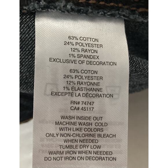 Womens Bass Pro Shop Natural Reflections Denim Blue Jean Straight Leg 12P EUC - Picture 5 of 11